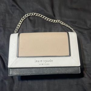 Kate Spade black, tan and white crossbody